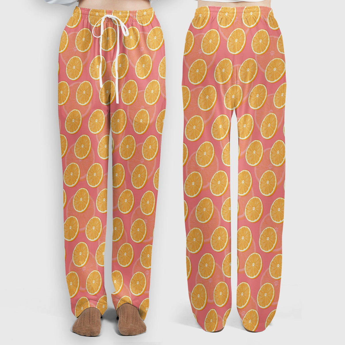 Fresh Orange Slice Nurse Scrub Set