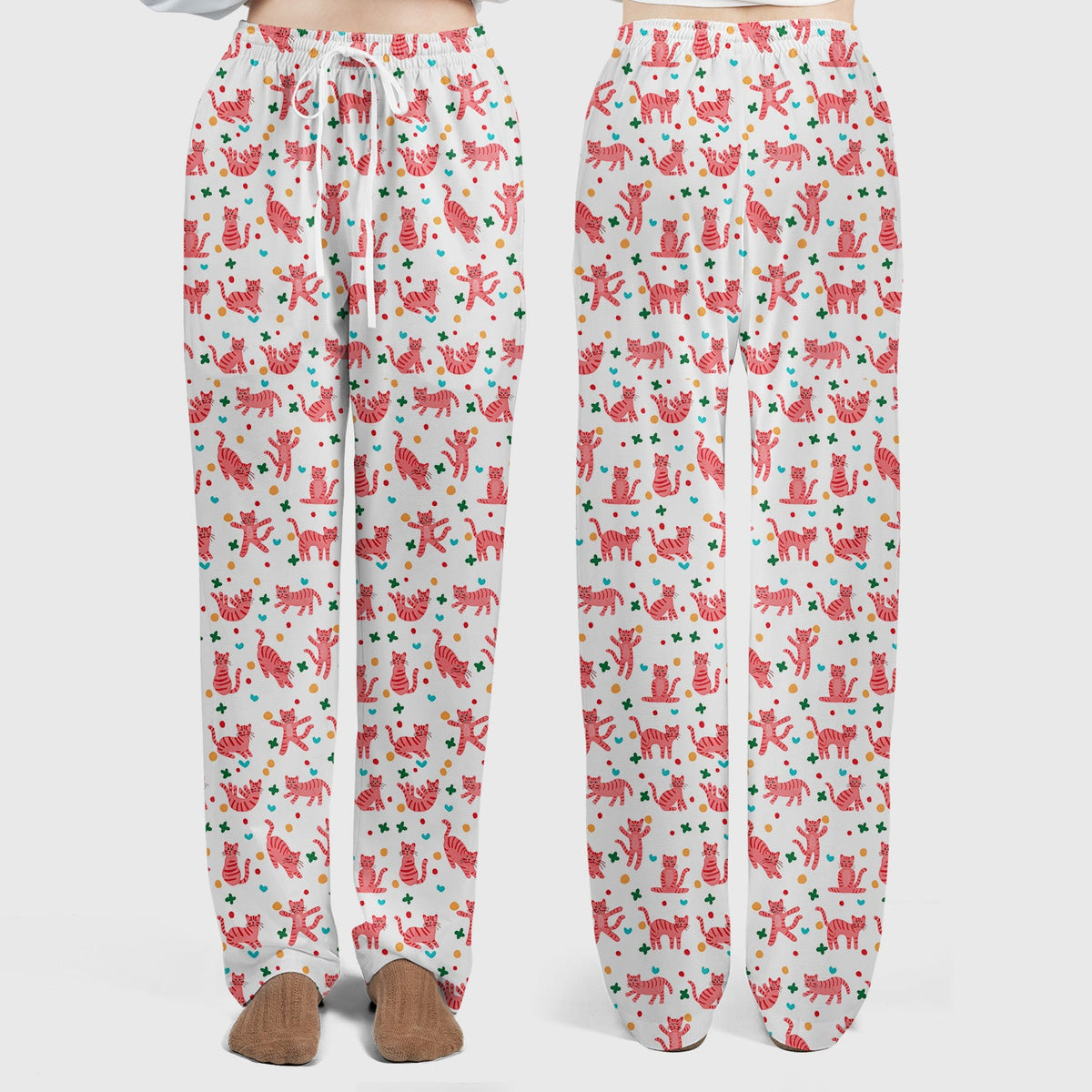 Pink Cat Nurse Scrub Set