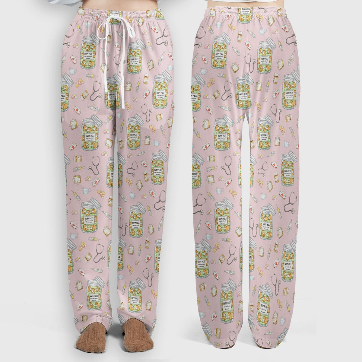 Happy Pills Horse Nurse Scrub Set