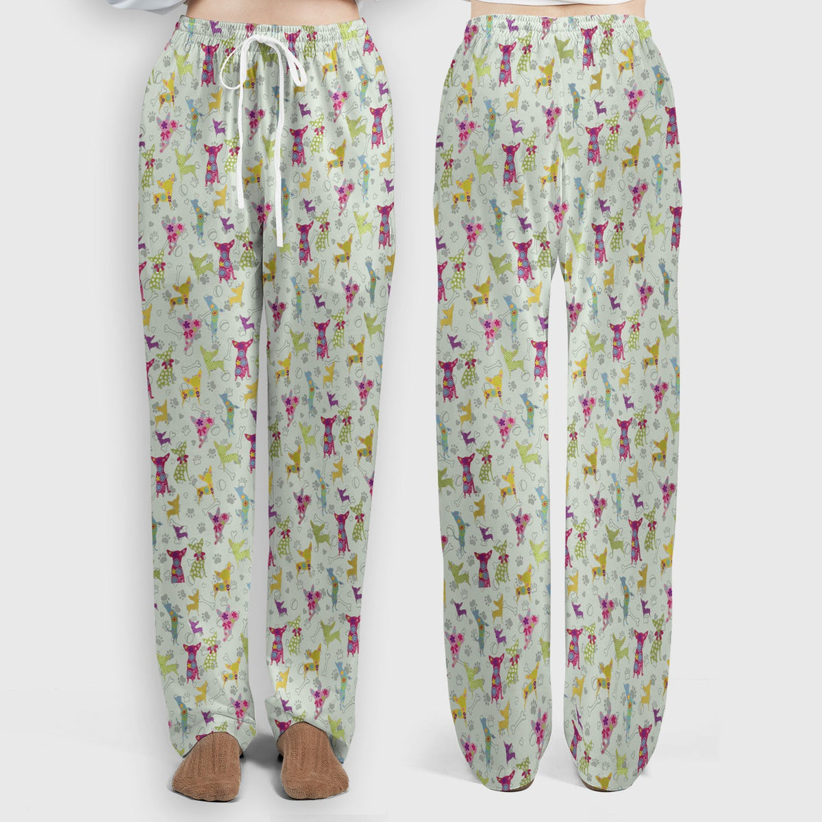 Colorful Playful Dog Nurse Scrub Set