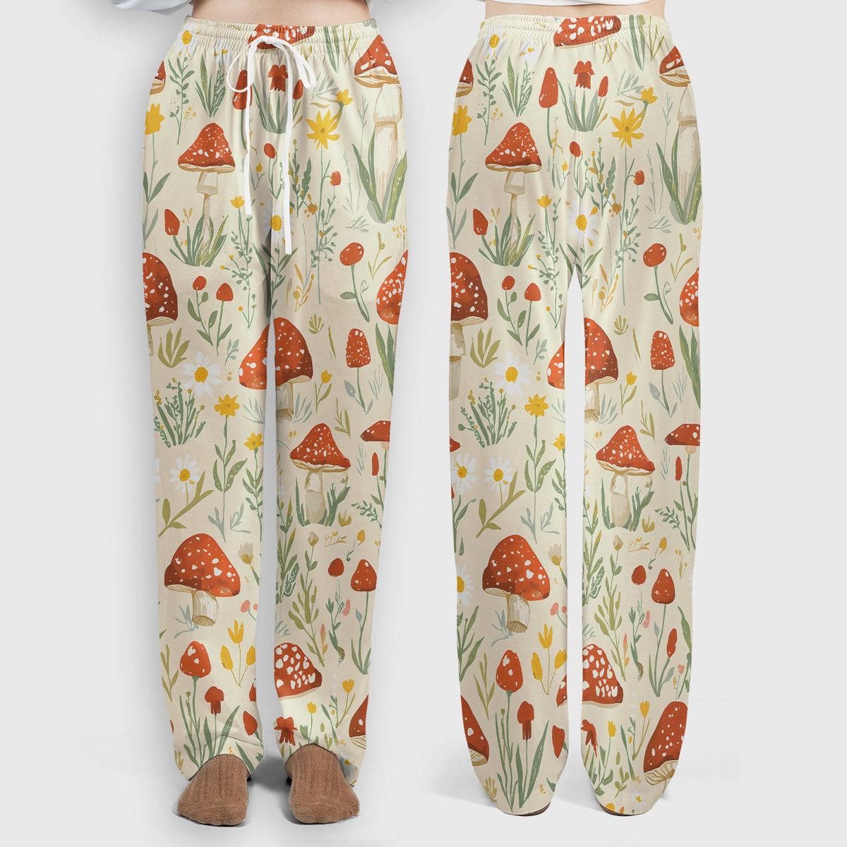 Mushroom Wildflower Nurse Scrub Set