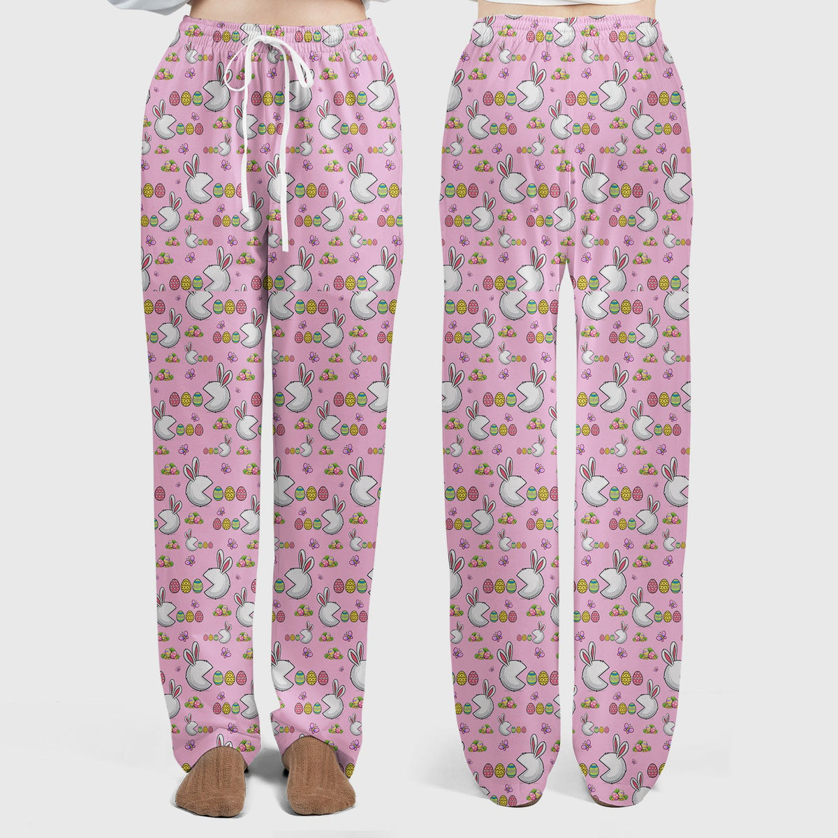 Bunny Colorful Eggs Nurse Scrub Set - Easter Gift