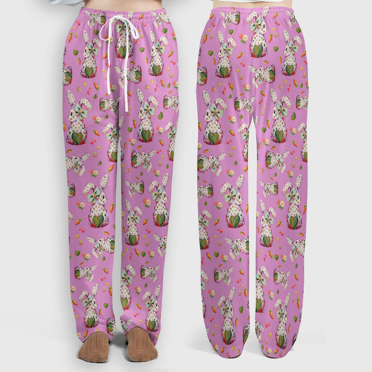 Pastel Bunny Easter Nurse Scrub Set
