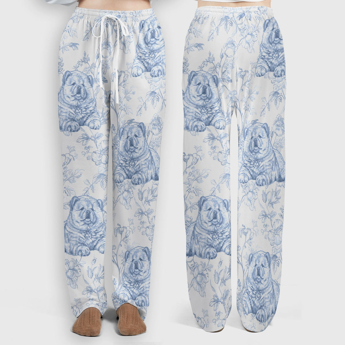 Dog Cat Chinoiserie Nurse Scrub Set