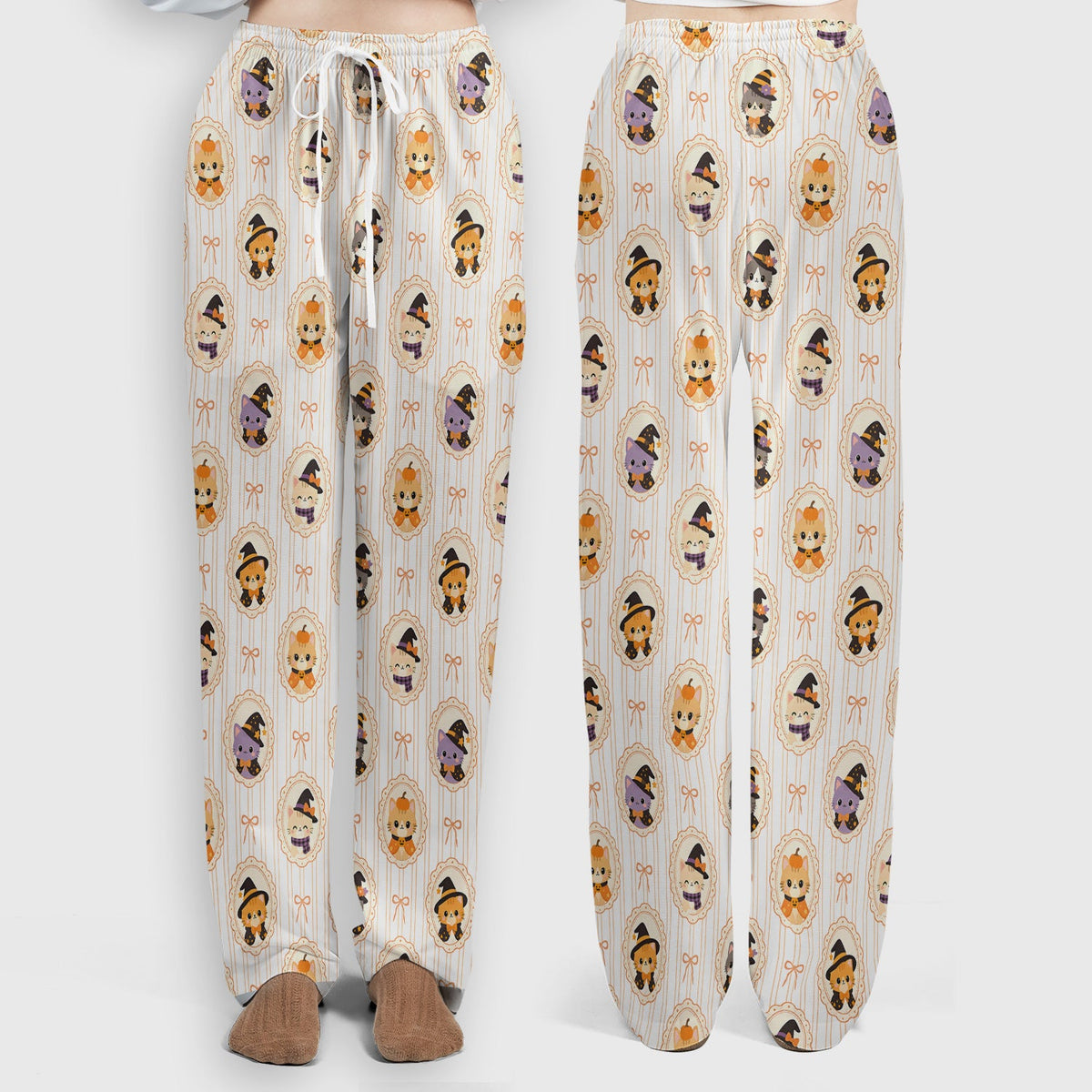 Halloween Cat Stripe Nurse Scrub Set