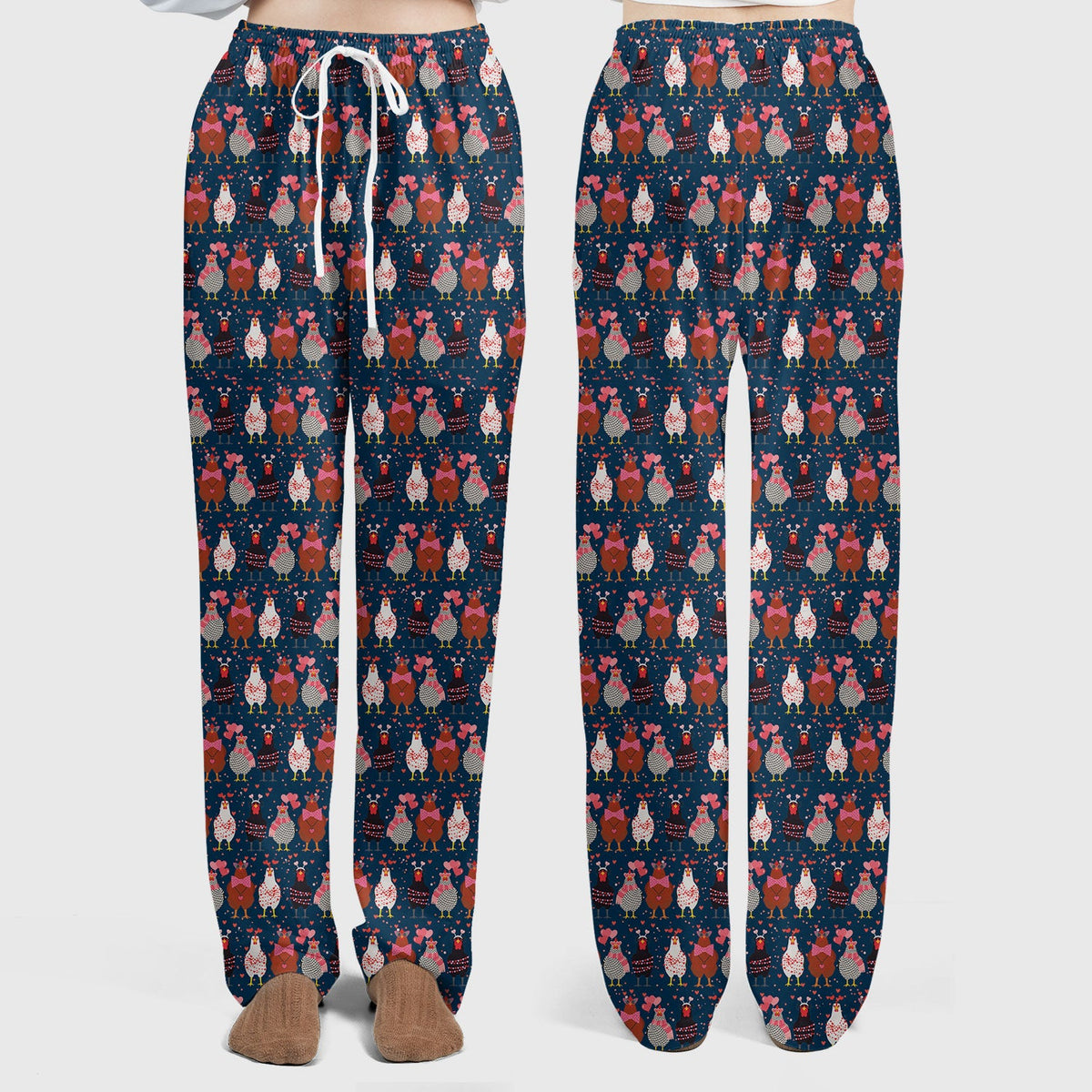 Chicken Valentine Nurse Scrub Set