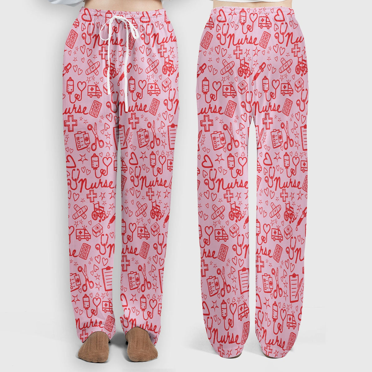 Heart Medical Nurse Scrub Set