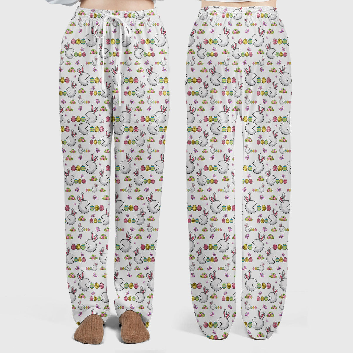 Bunny Colorful Eggs Nurse Scrub Set - Easter Gift