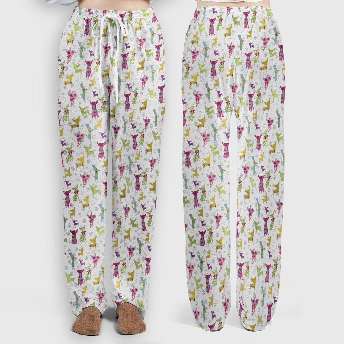 Colorful Playful Dog Nurse Scrub Set