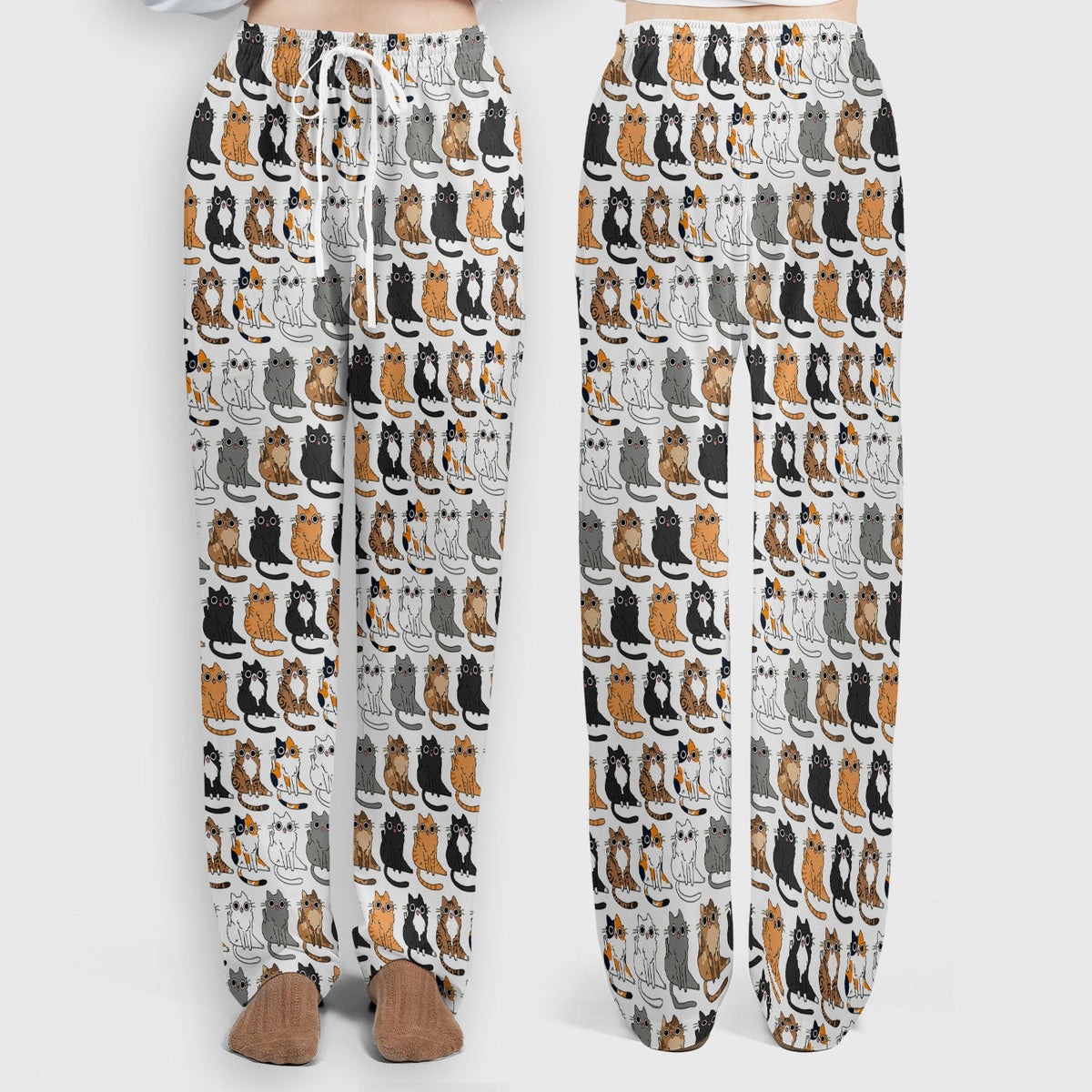 Cat Pattern Nurse Scrub Set