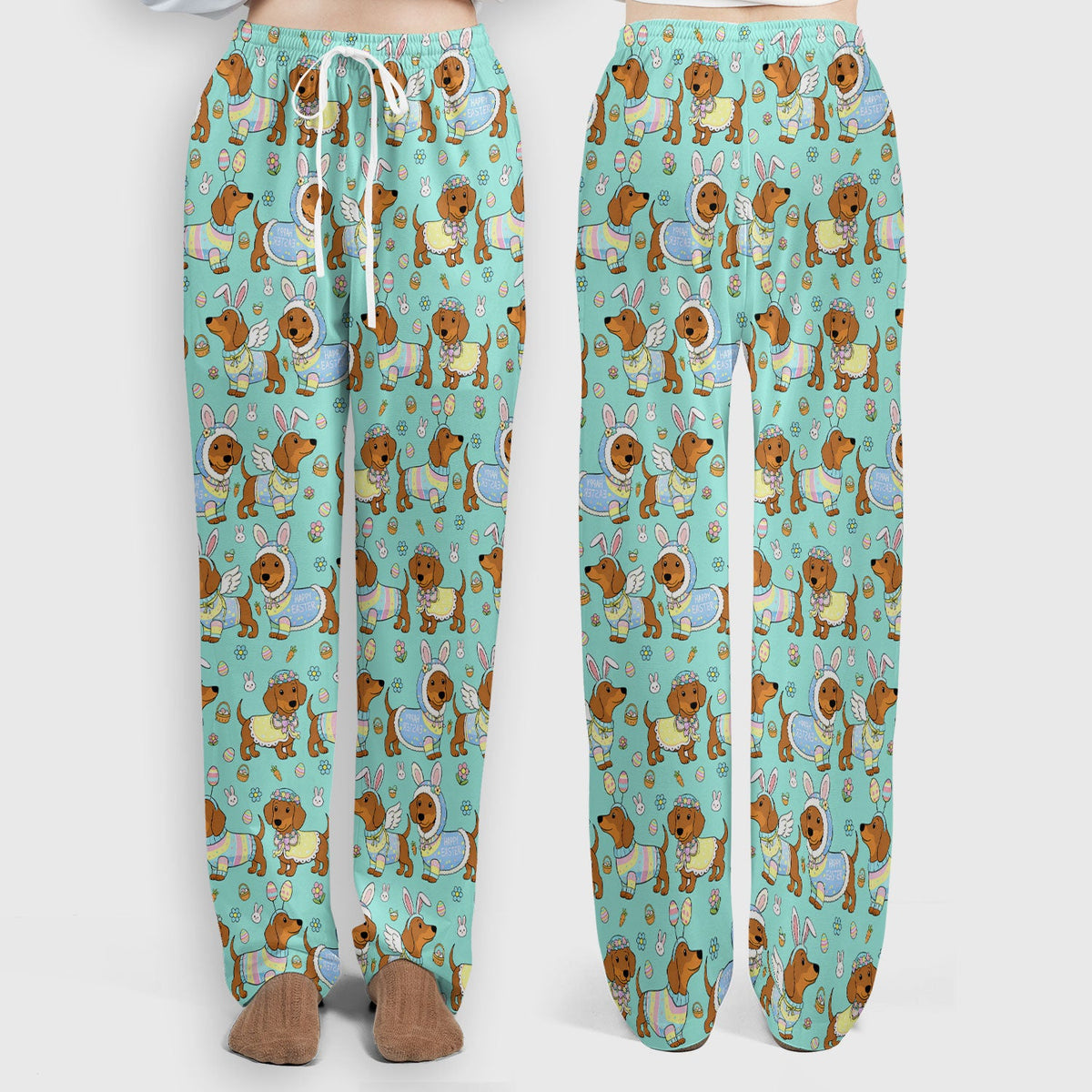 Dachshund Bunny Nurse Scrub Set - Easter Gift