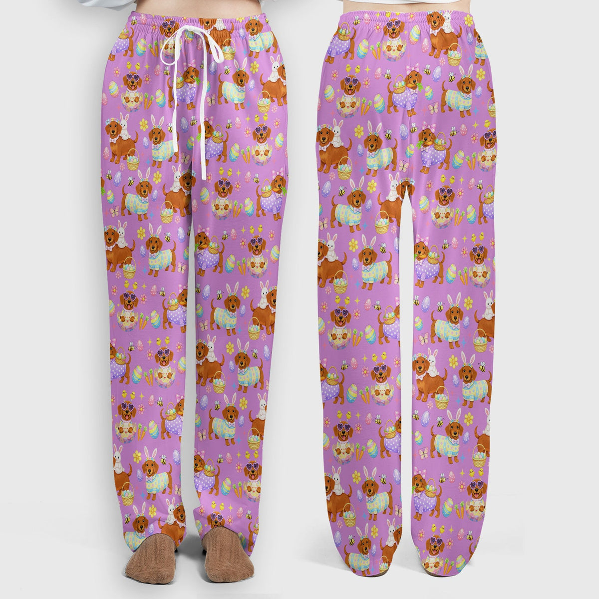 Easter Dachshund Nurse Scrub Top