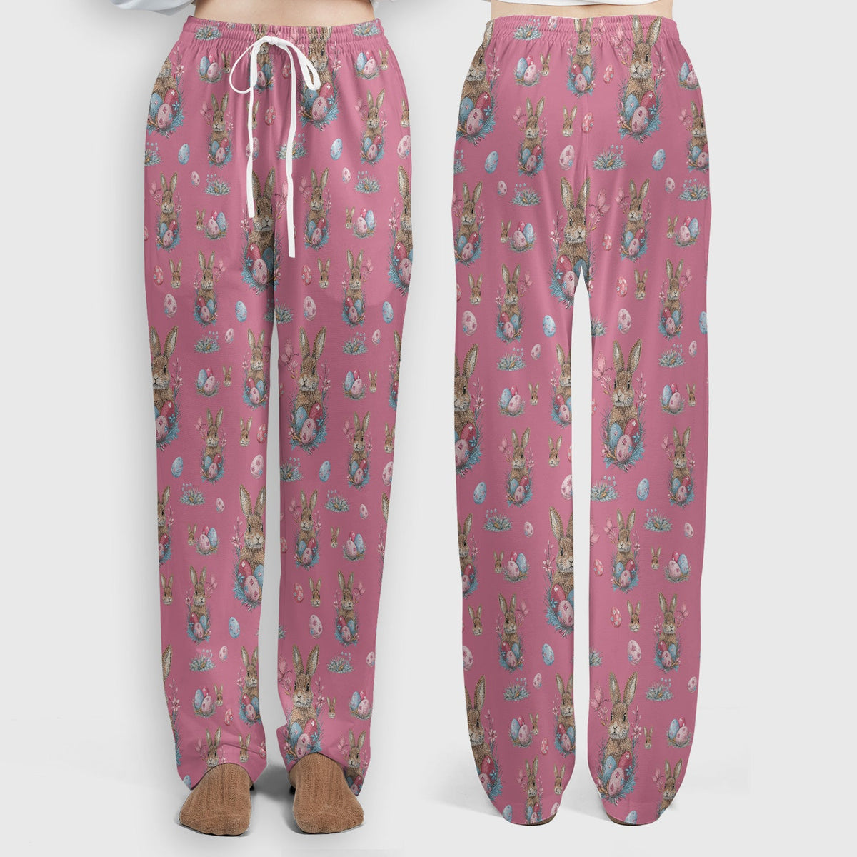 Pastel Easter Bunny Nest Nurse Scrub Set