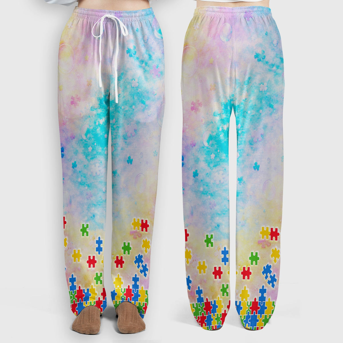 Personalized Autism Awareness Nurse Scrub Set