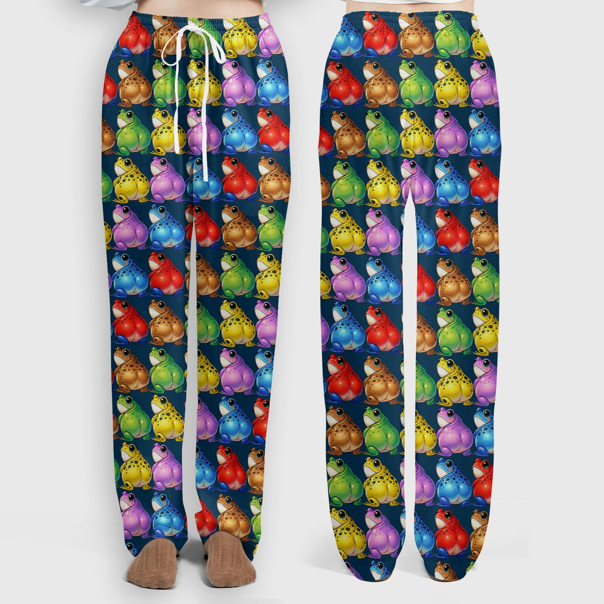 Colorful Frogs Nurse Scrub Set