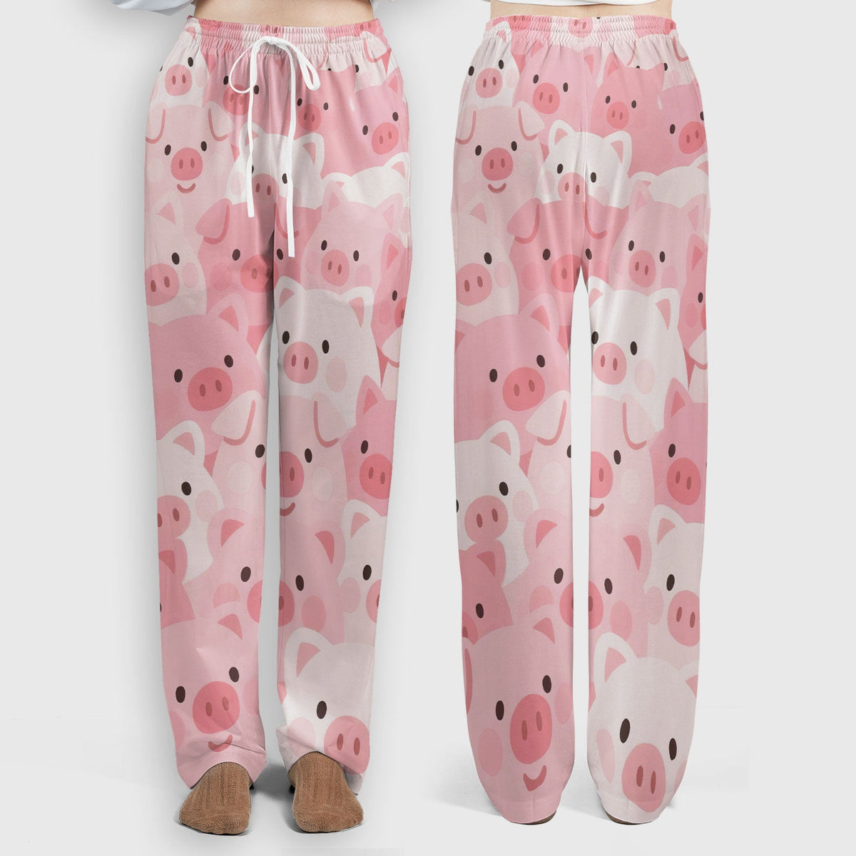 Cute Pig Nursing Scrub Set, Comfortable Scrubs For Nurses