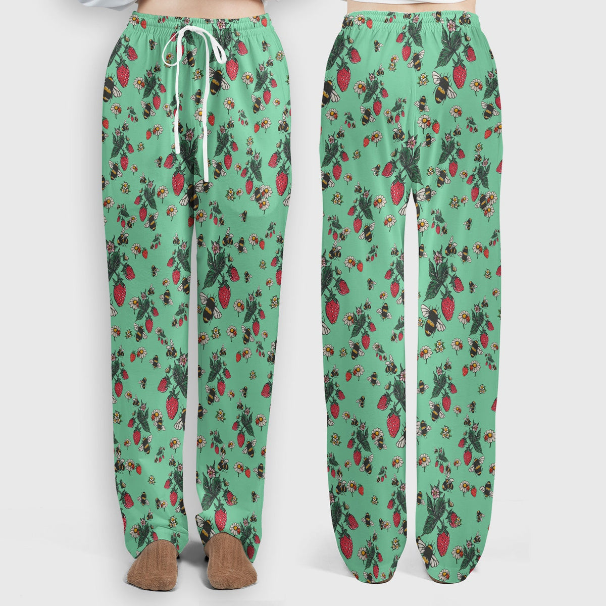 Strawberry Bee Daisy Nurse Scrub Set