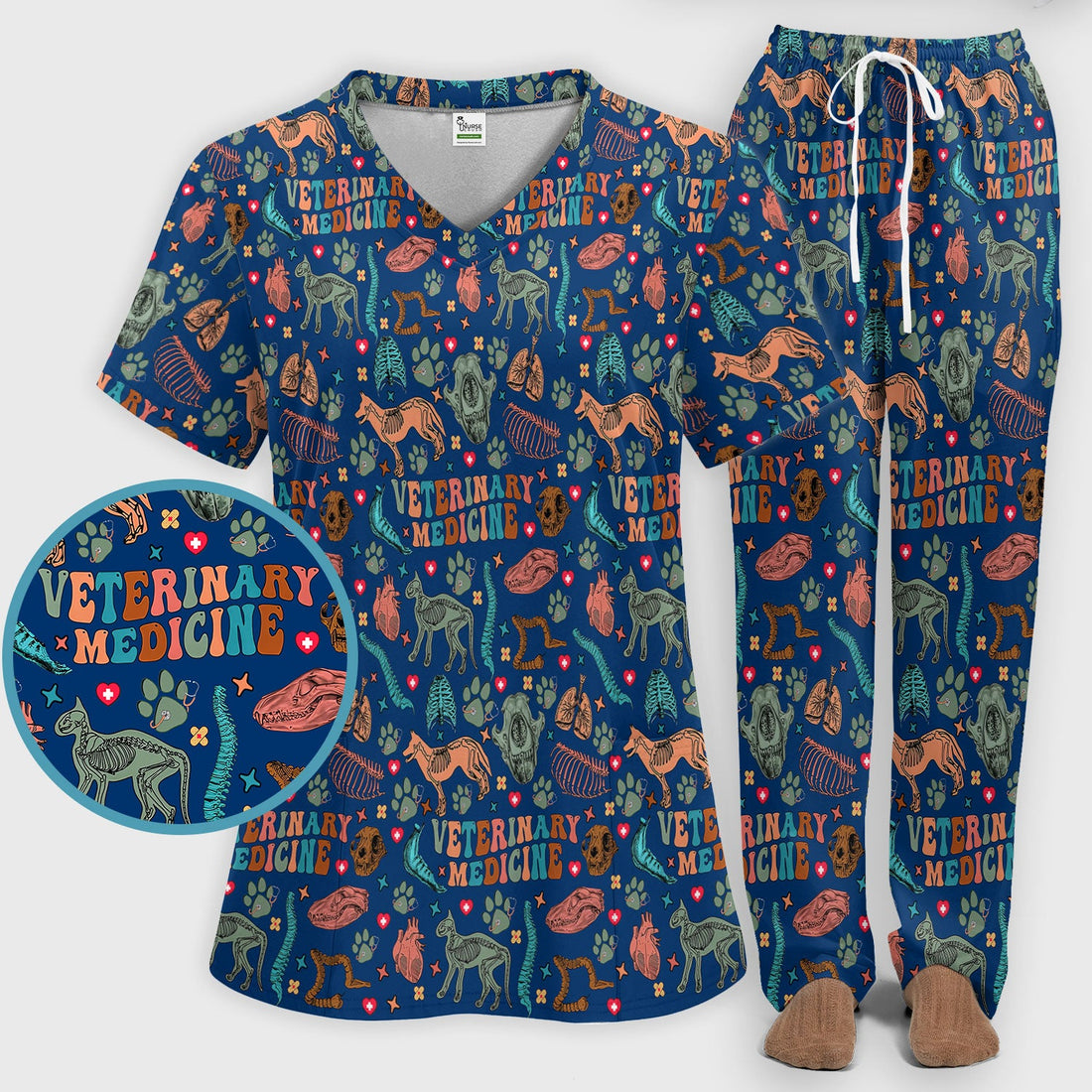 Vet Tech Nurse Scrub Set