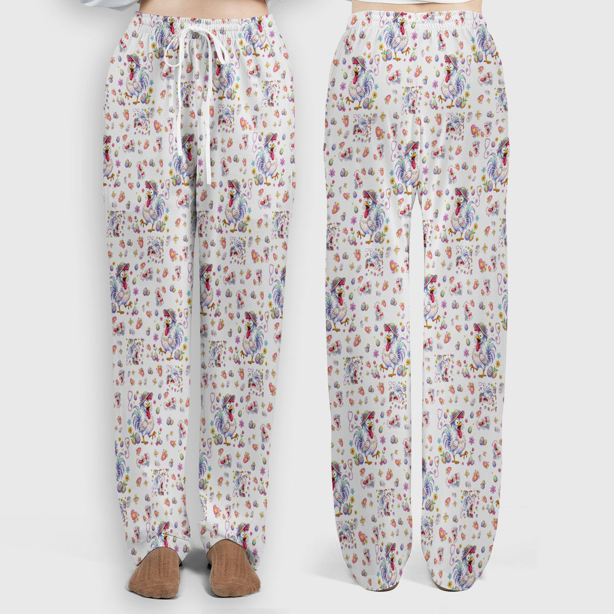 Easter Chicken Nurse Scrub Set