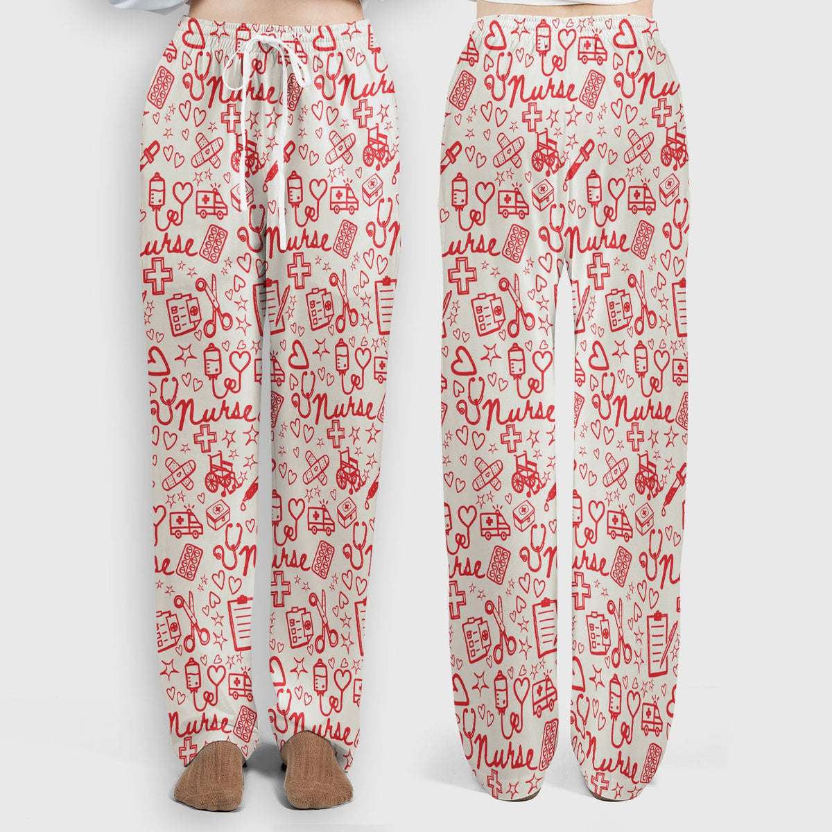 Heart Medical Nurse Scrub Set