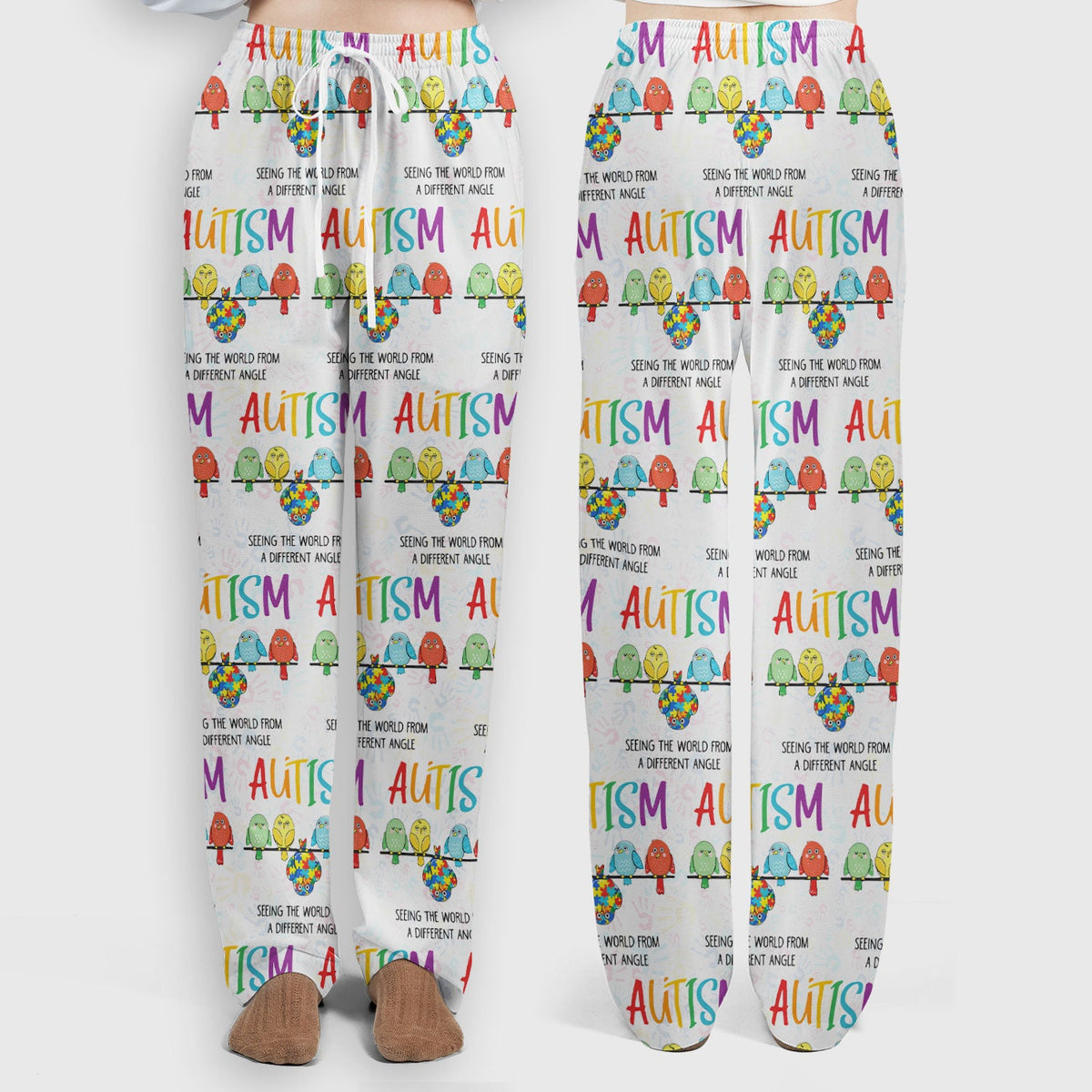 Autism Seeing The World From A Different Angle Nurse Scrub Set