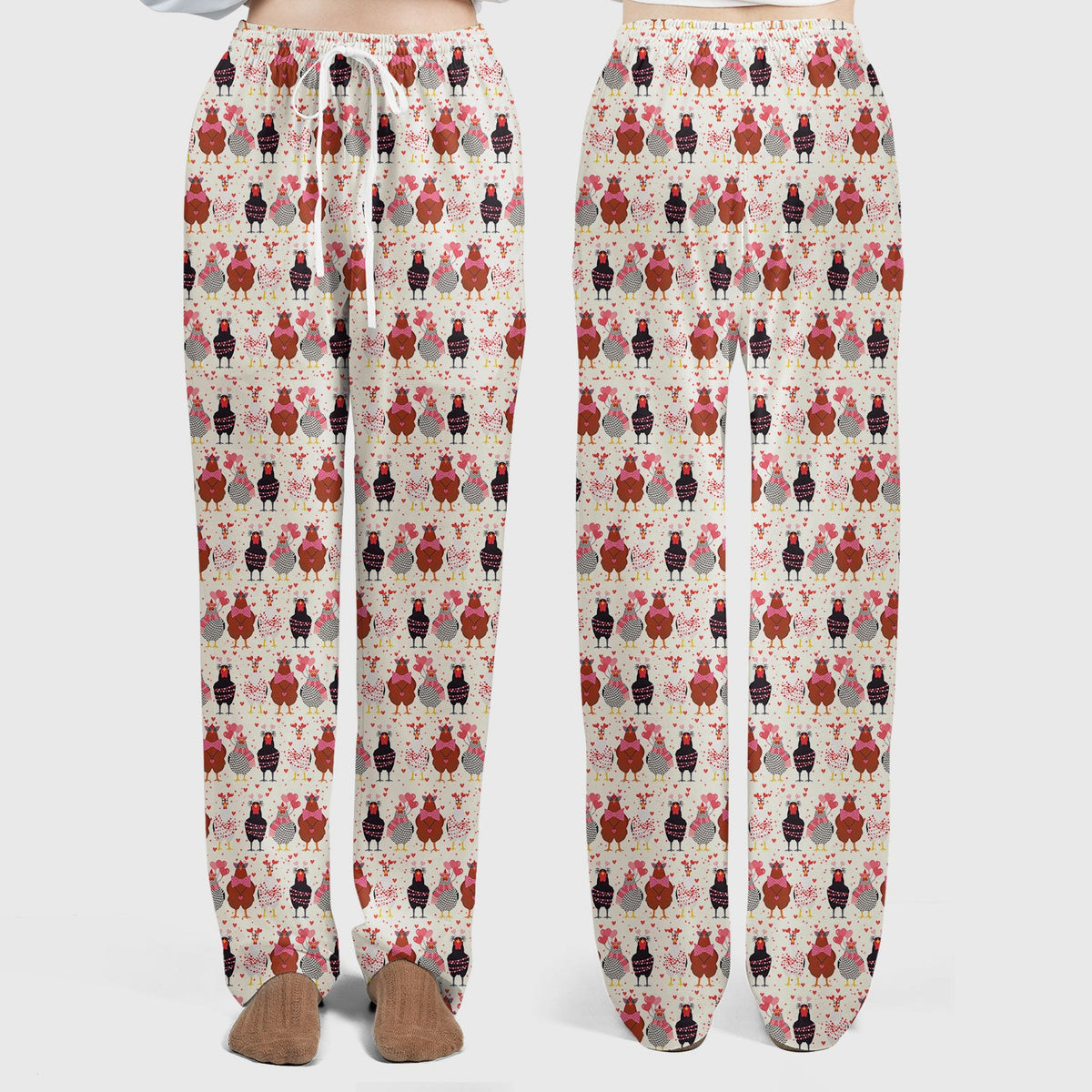 Chicken Valentine Nurse Scrub Set
