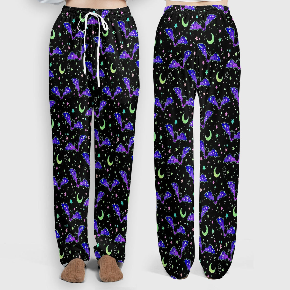 Spooky Celestial Bat Nurse Scrub Set