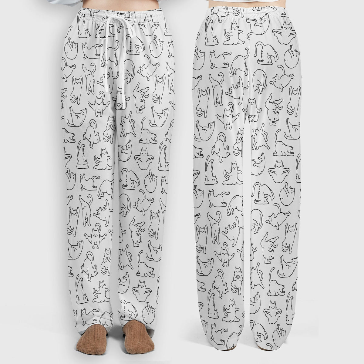 Cat Outline Playing Nurse Scrub Set
