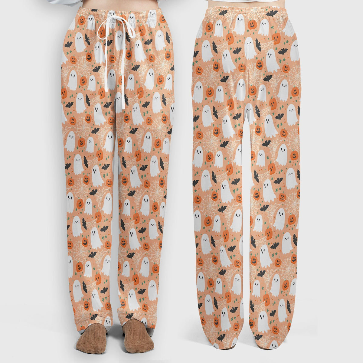 Halloween Ghost Pumpkin Nurse Scrub Set