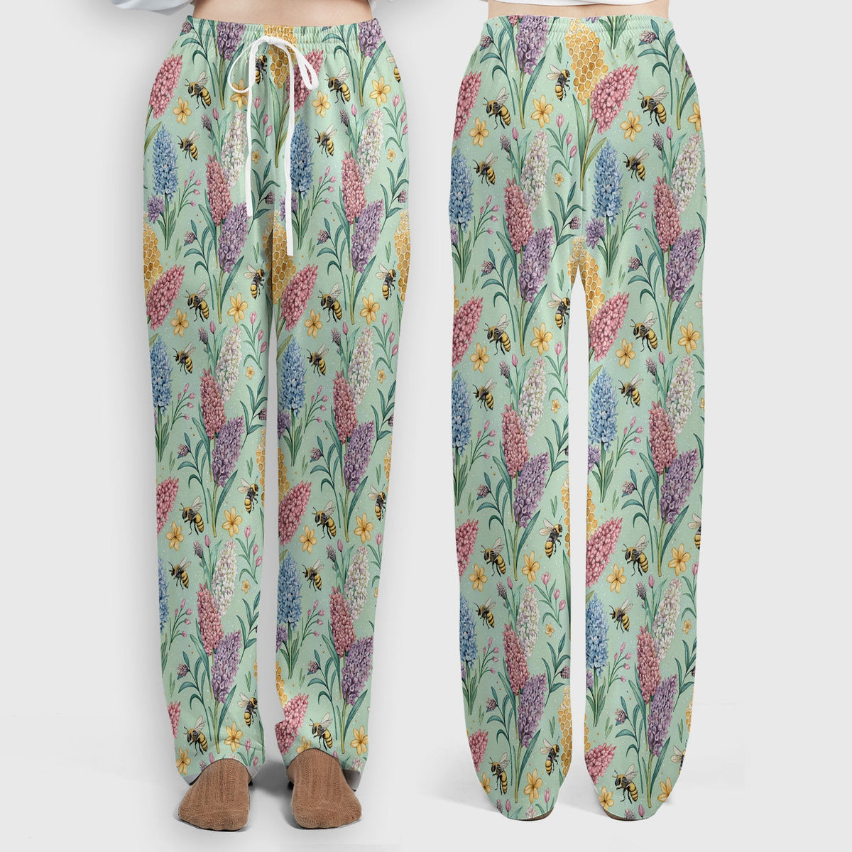 Pastel Wildflower Honeybee Nurse Scrub Set