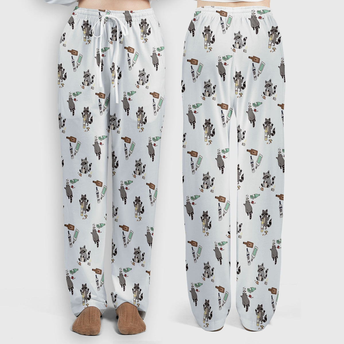 Messy Drunk Raccoon Nurse Scrub Set