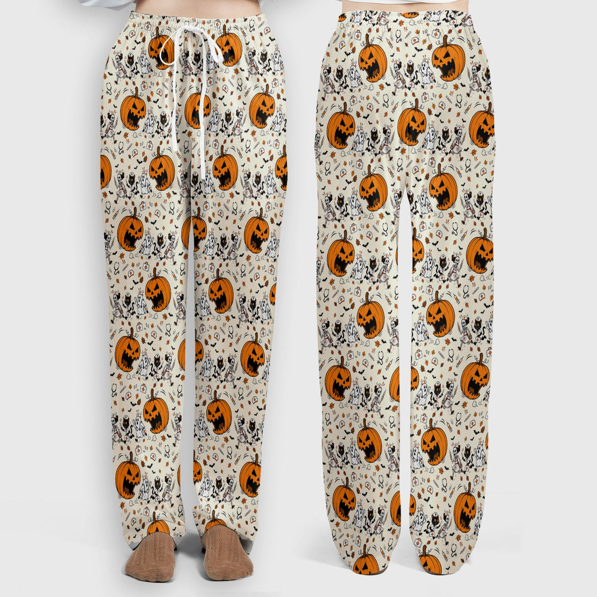 Pumpkin Chasing Nurse Scrub Set - Halloween Gift