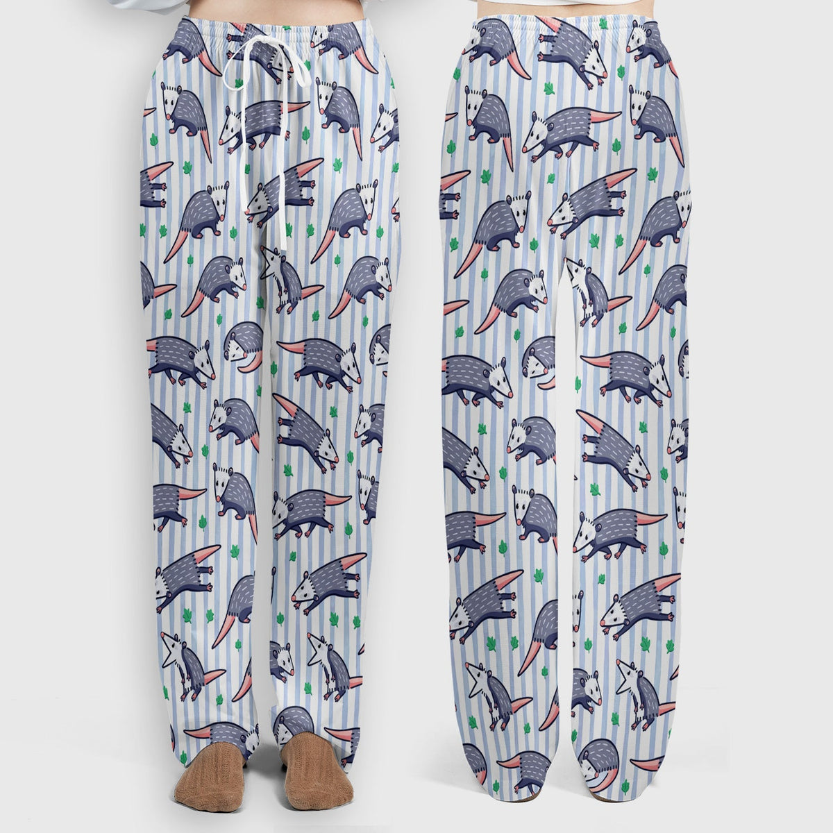 Opossum Blue Stripe Nurse Scrub Set