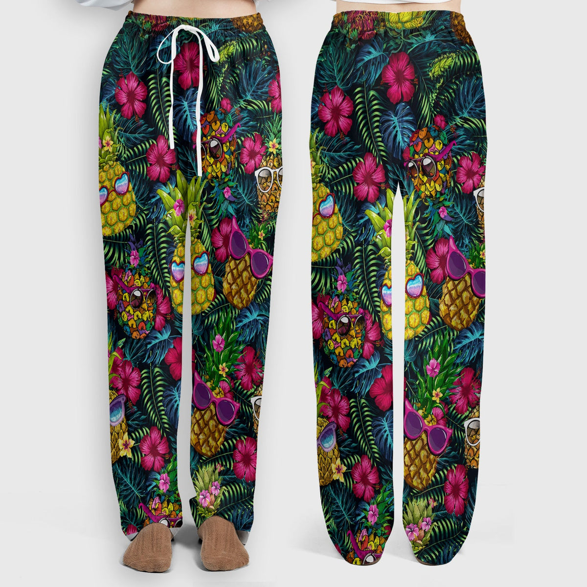 Tropical Pineapple Sunglasses Nurse Scrub Set