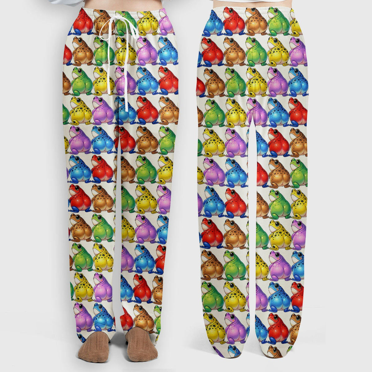 Colorful Frogs Nurse Scrub Set