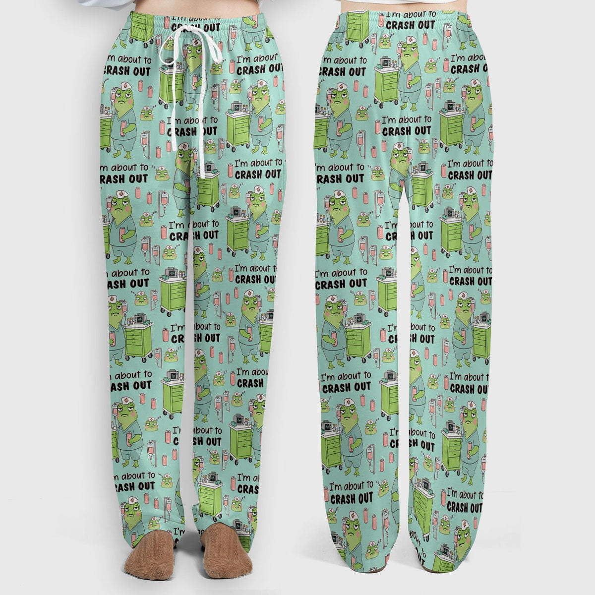 Crash Out Frog Nurse Scrub Set