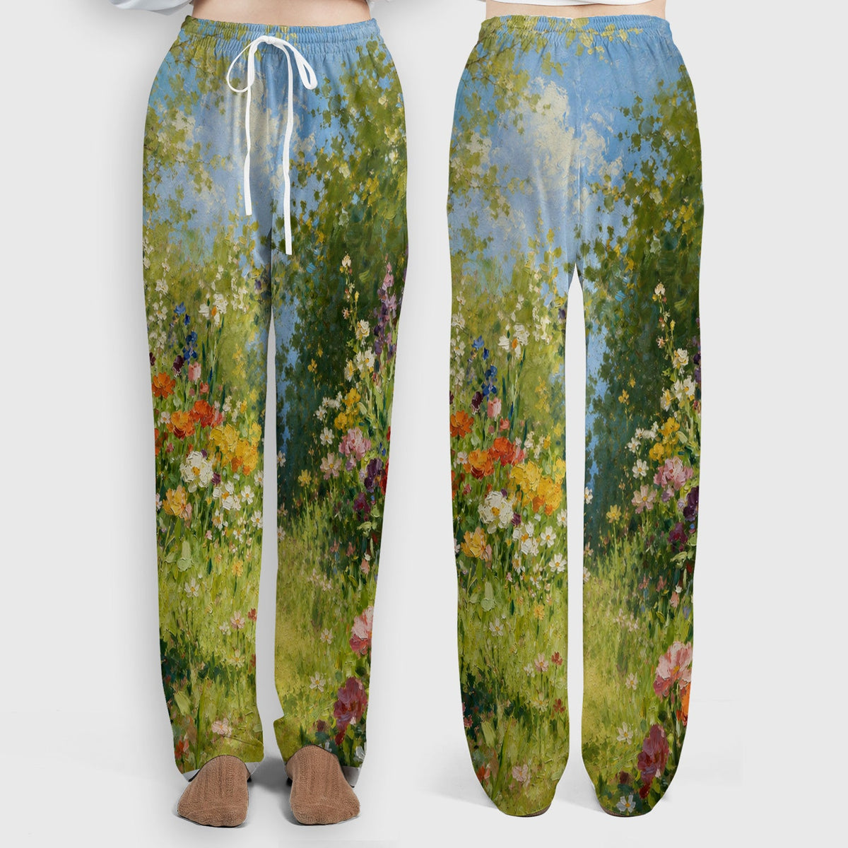 Whimsical Garden Cat Blossom Nurse Scrub Set
