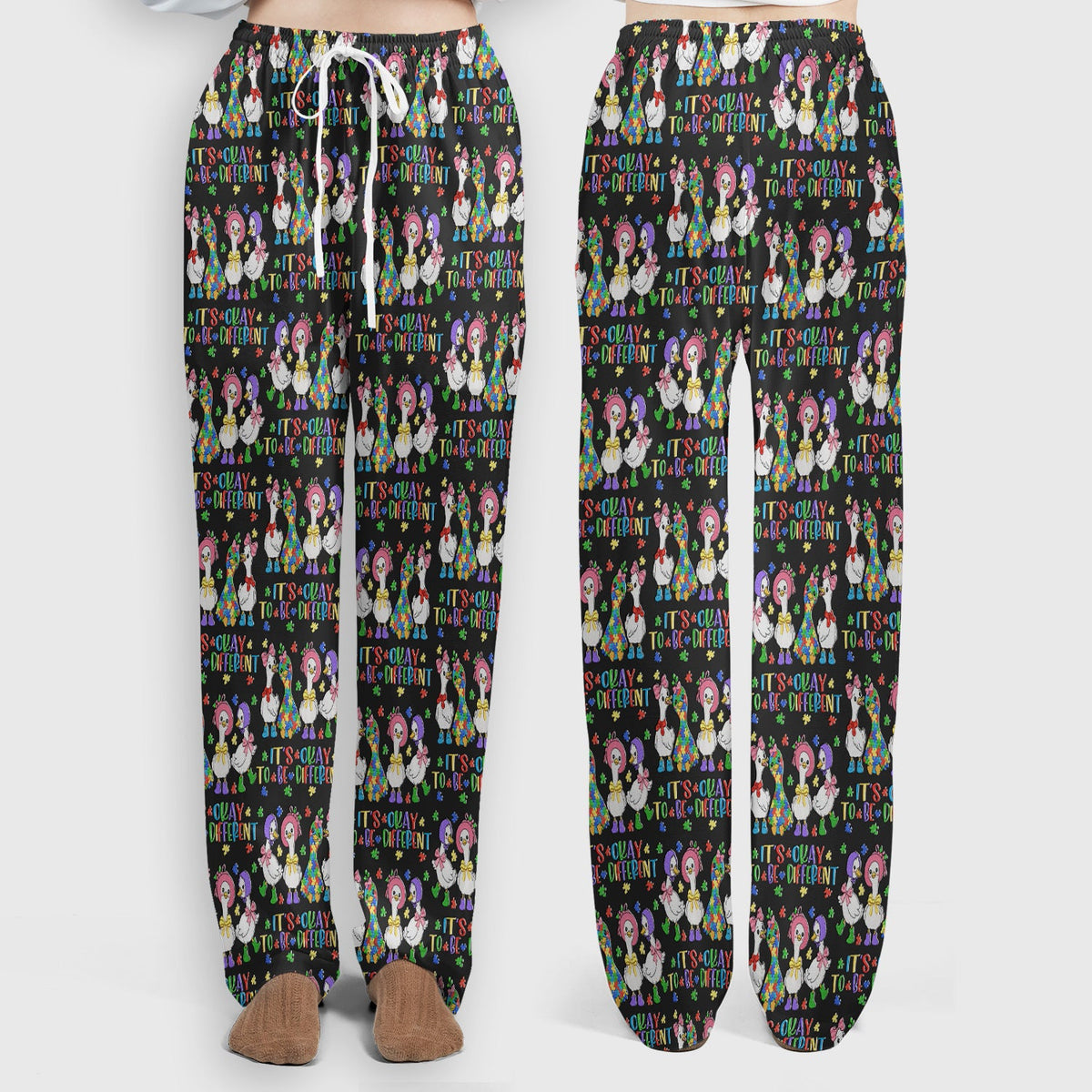 It's Okay To Be Different Duck Nurse Scrub Set