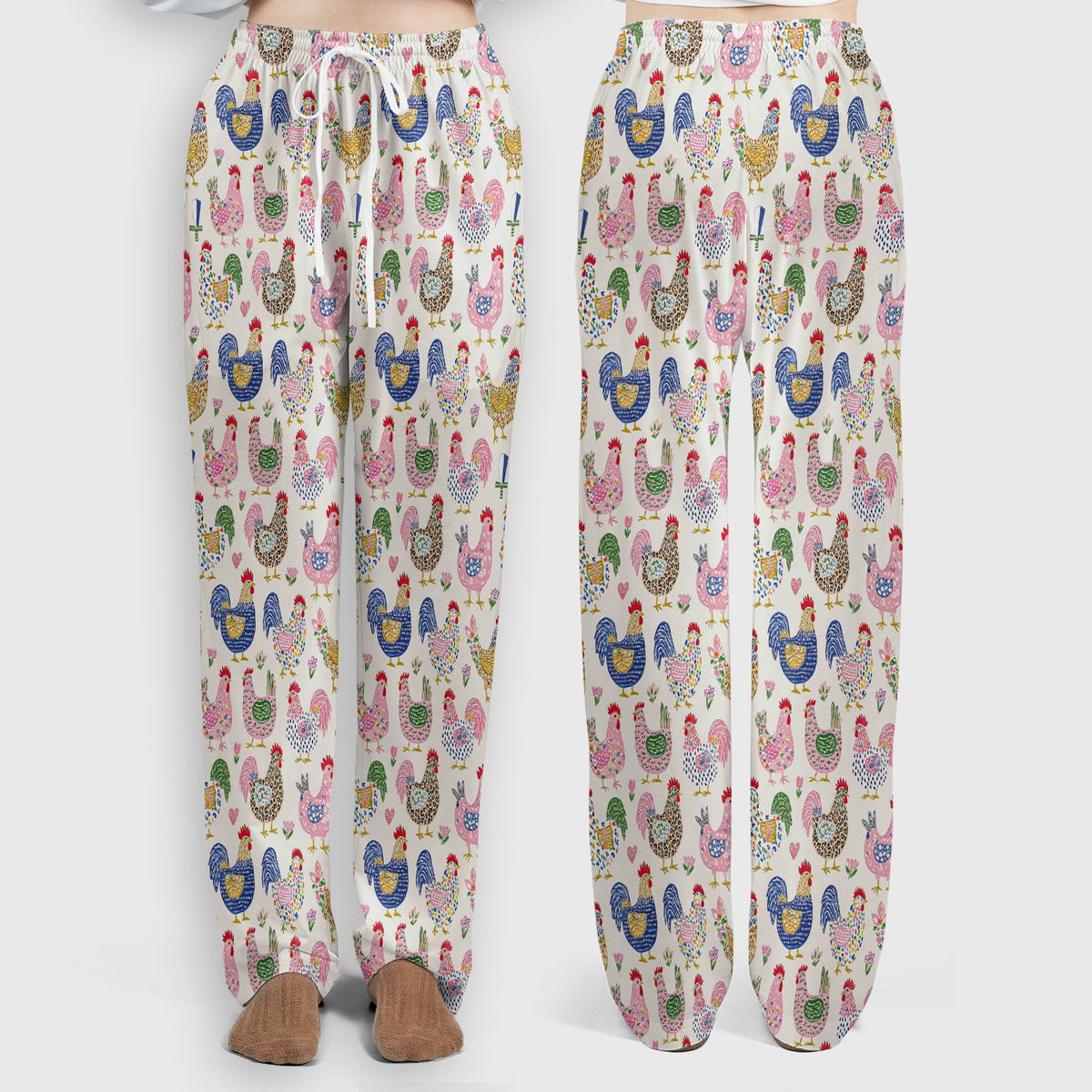 Chicken Rooster Nurse Scrub Set