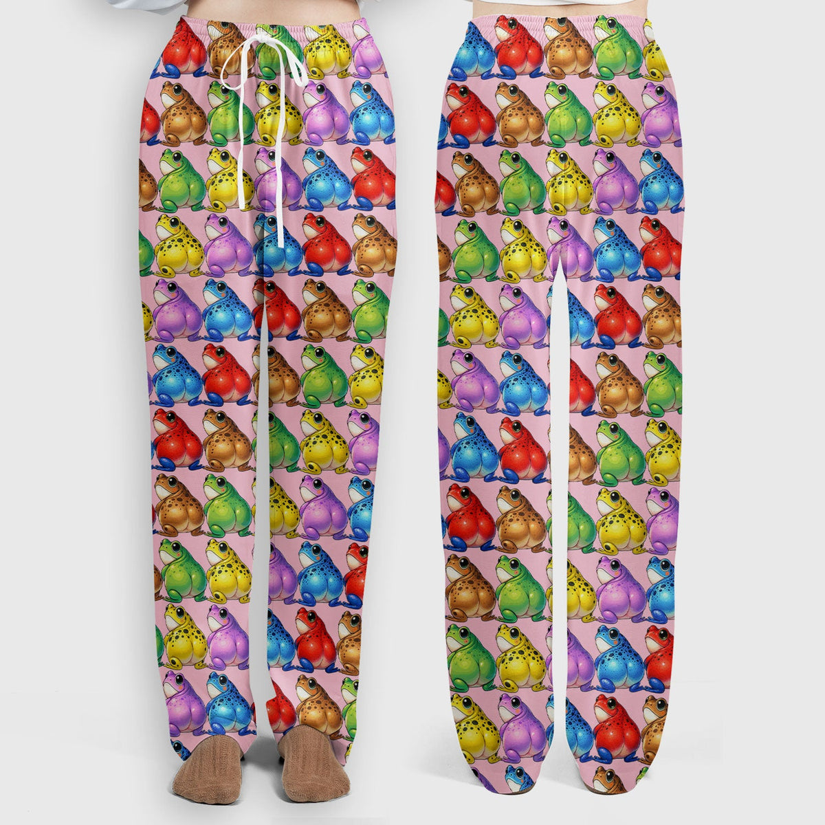 Colorful Frogs Nurse Scrub Set