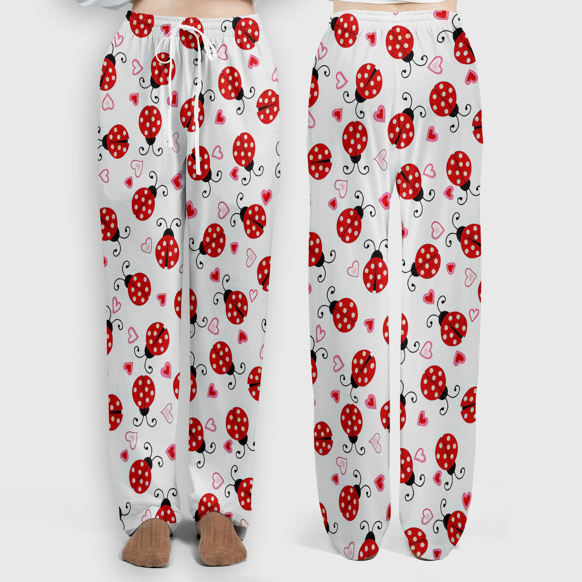 Ladybug Heart Love Nurse Scrub Set