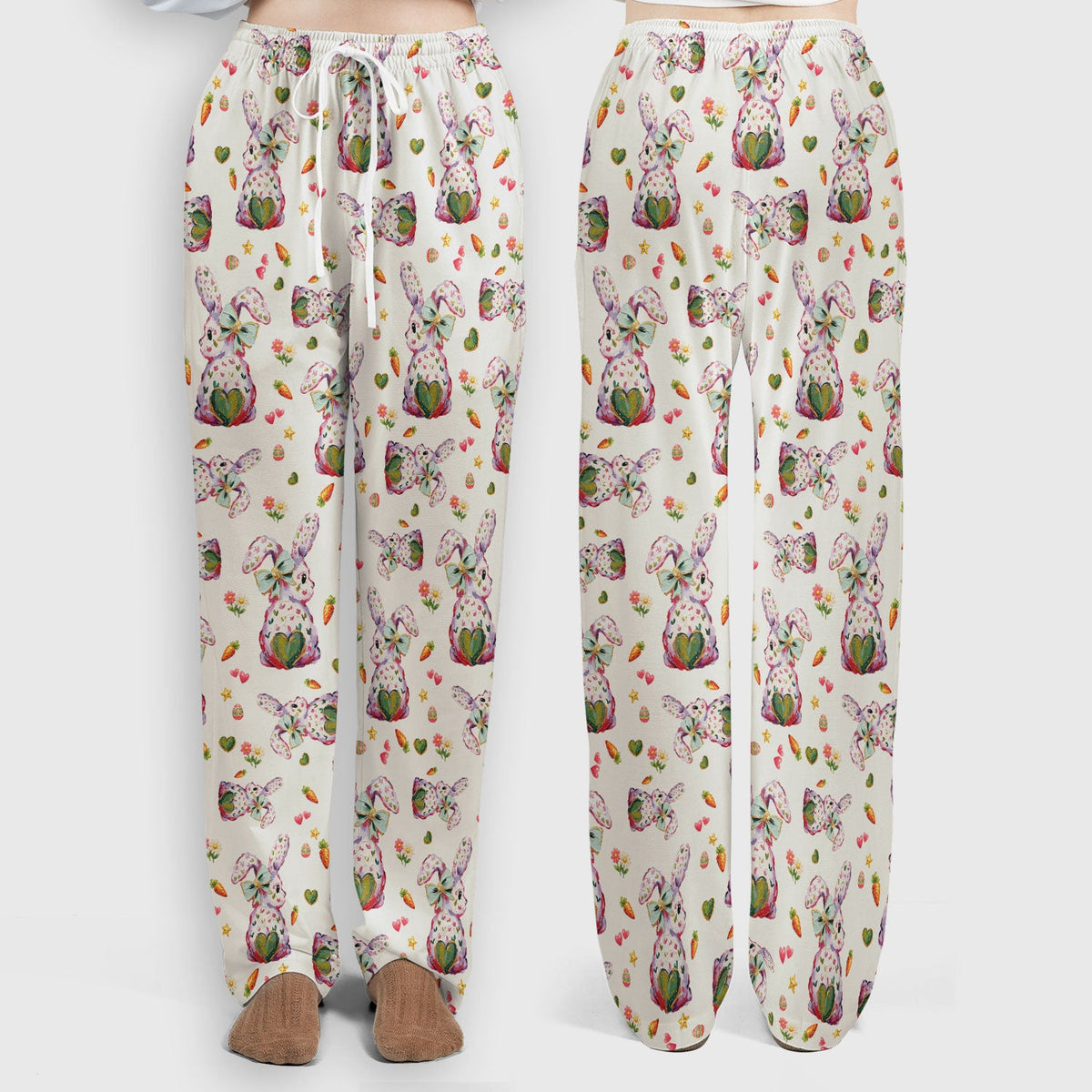 Pastel Bunny Easter Nurse Scrub Set