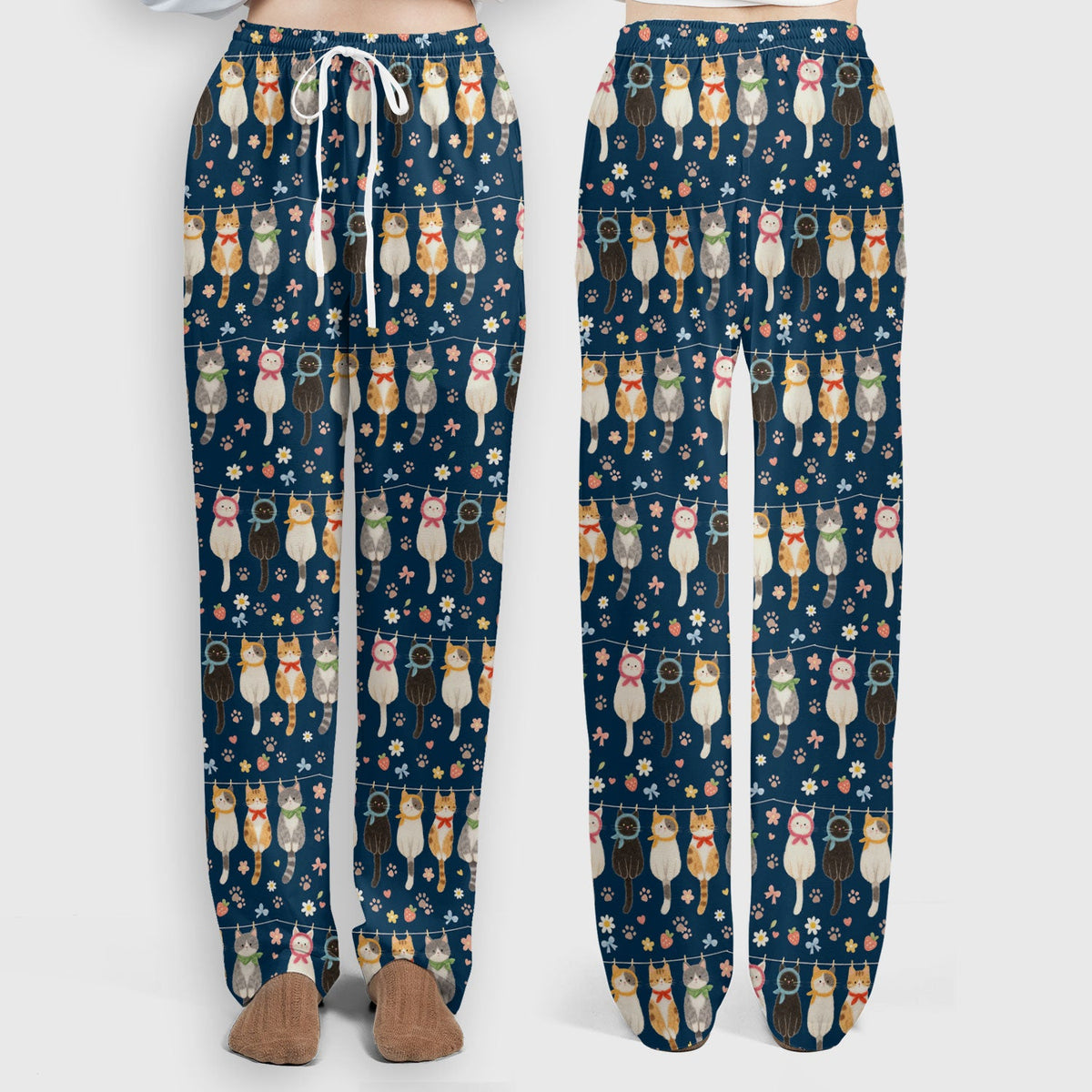 Cat Clothesline Nurse Scrub Set