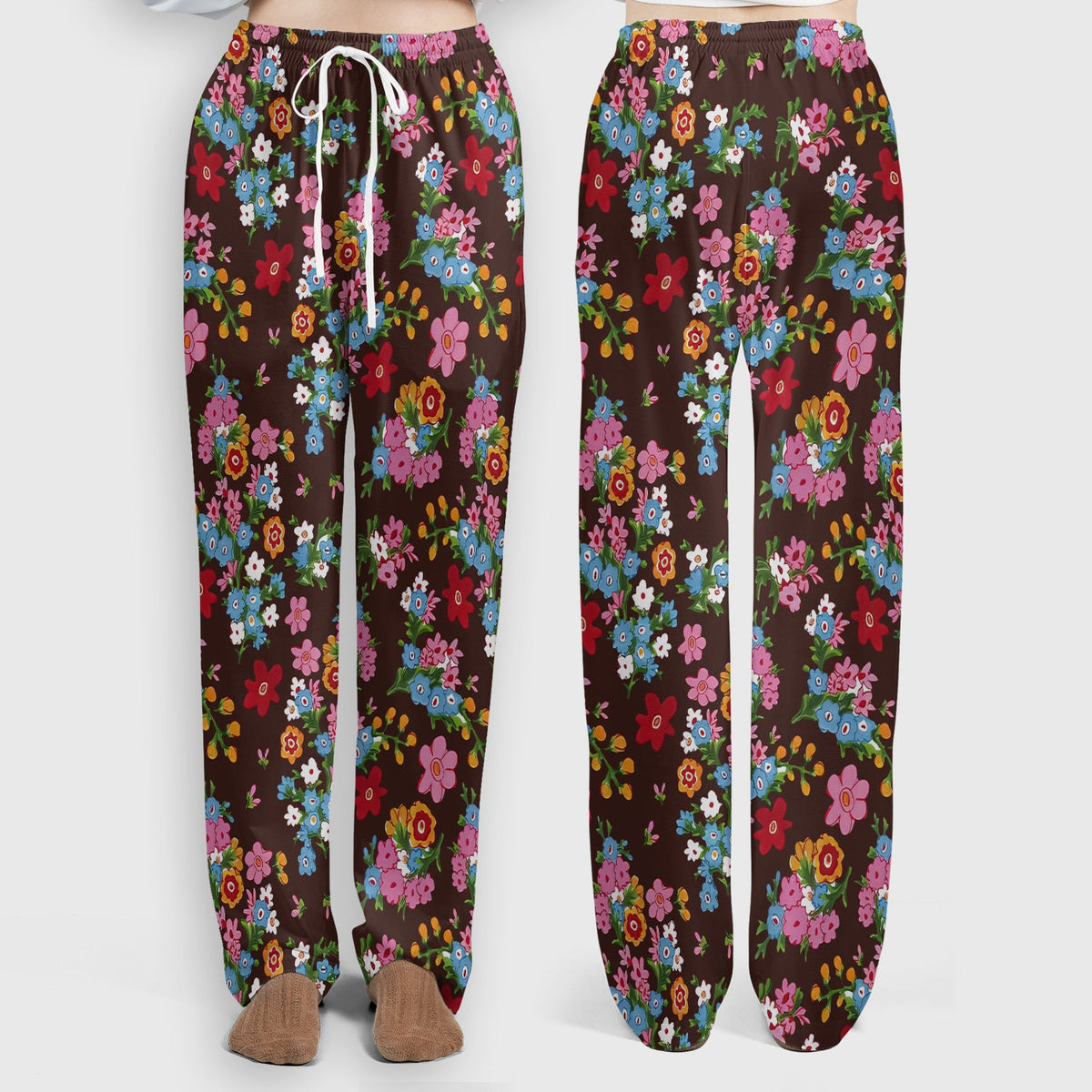 Vintage Floral Bouquet Nurse Scrub Set