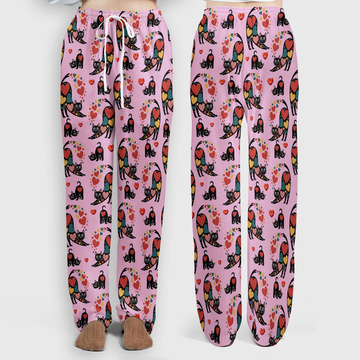 Cat Valentine Heart Nurse Scrub Set