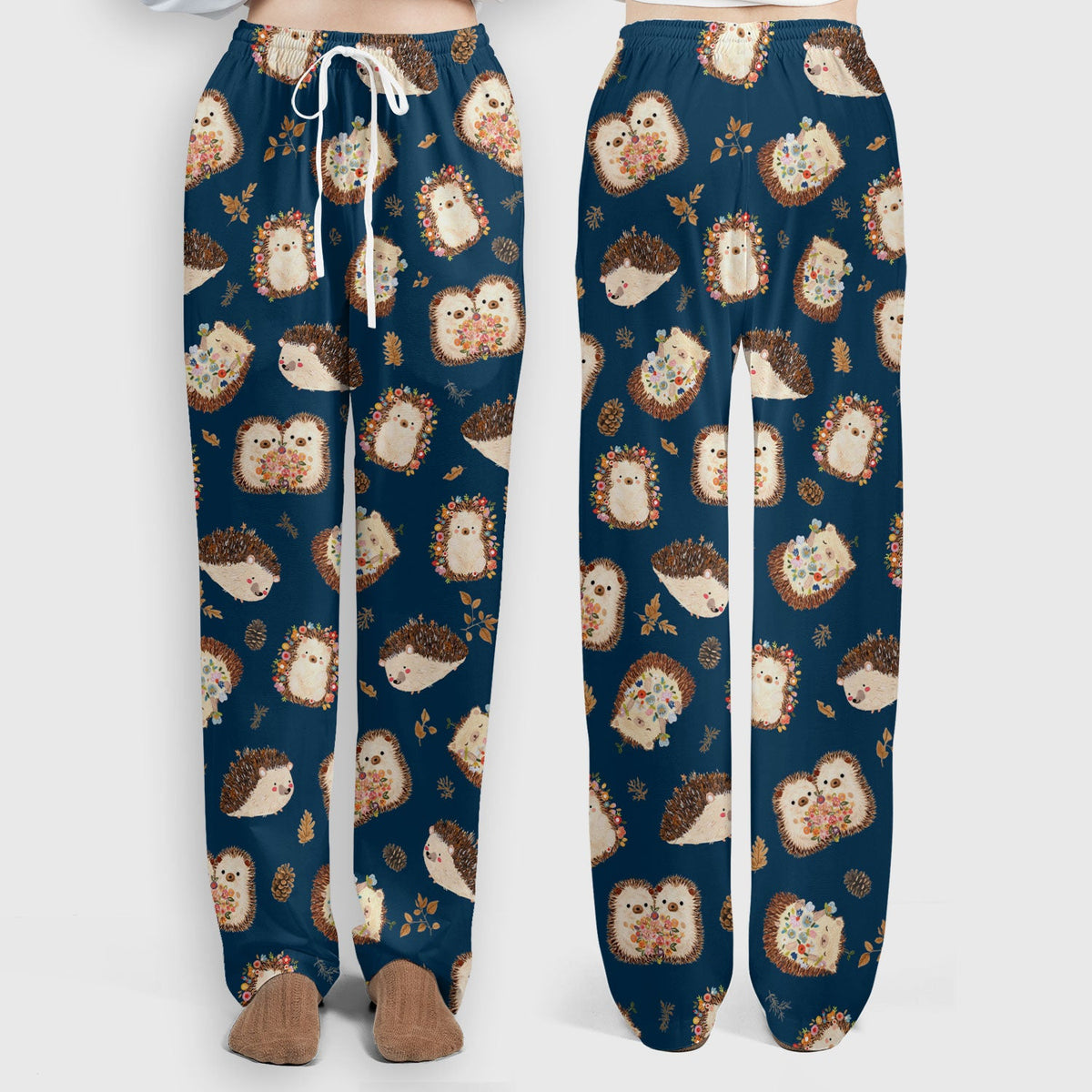 Hedgehog Floral Nurse Scrub Set