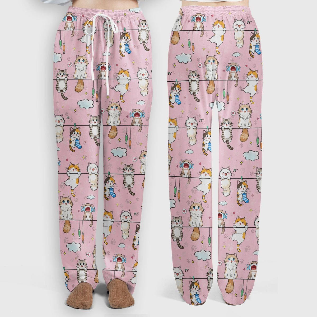 Cats With Cute Expressions Nurse Scrub Set