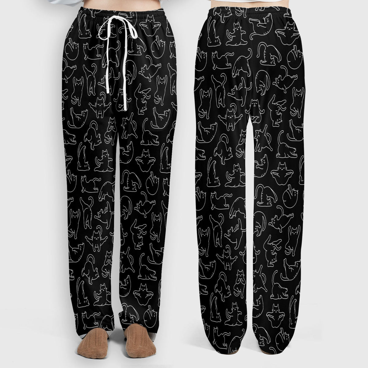 Cat Outline Playing Nurse Scrub Set
