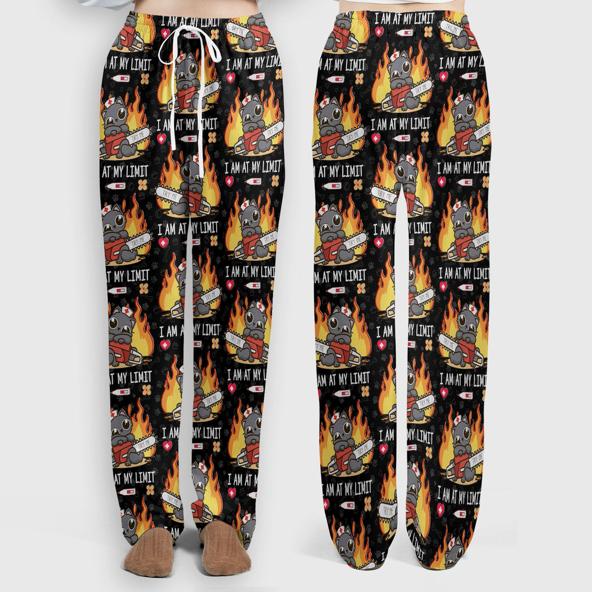 Cat I Am At My Limit Nurse Scrub Set