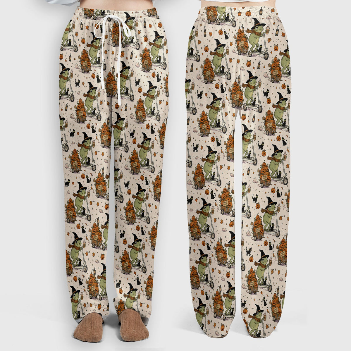 Halloween Witch Frog Pumpkins Nurse Scrub Set